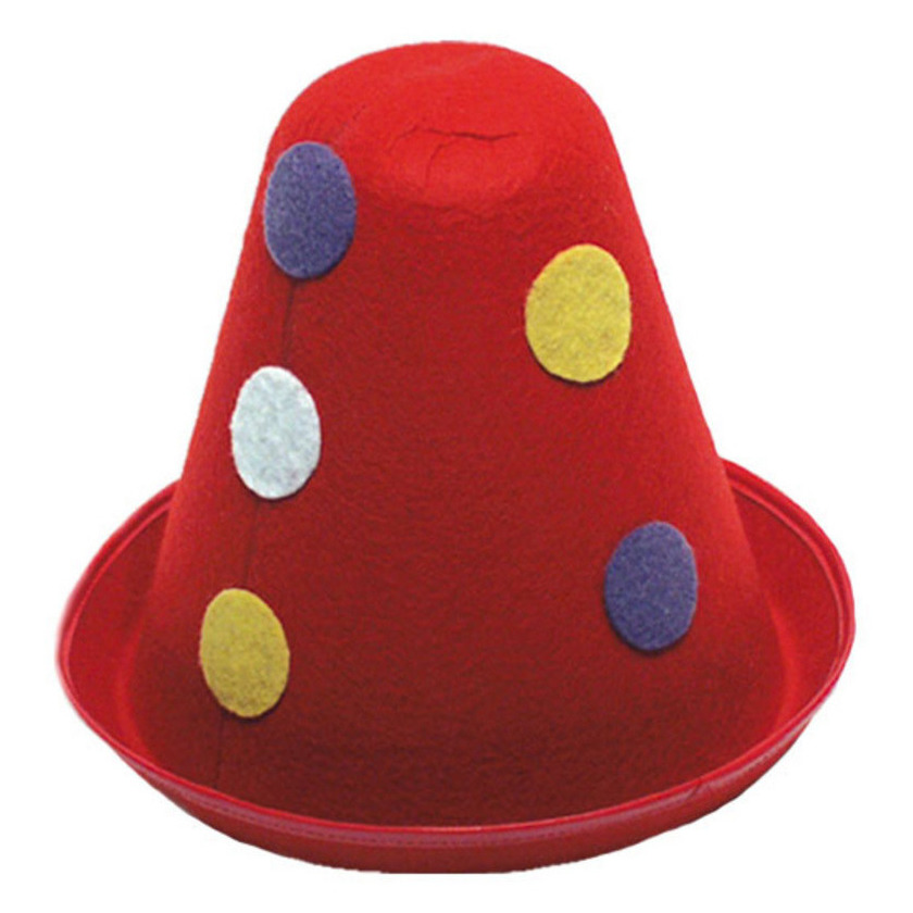 Clown verkleed hoedje voor kinderen rood