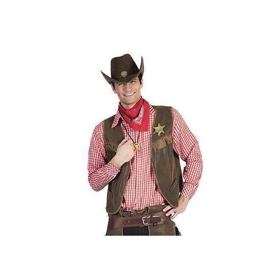 Cowboy overhemd rood met ruit