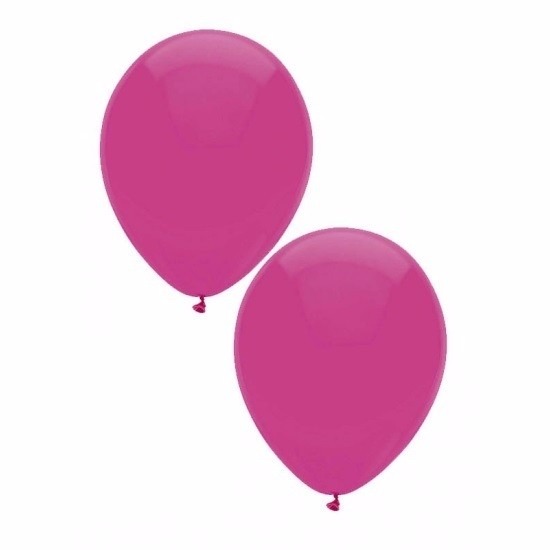 Donker roze latex ballonnen 10 stuks