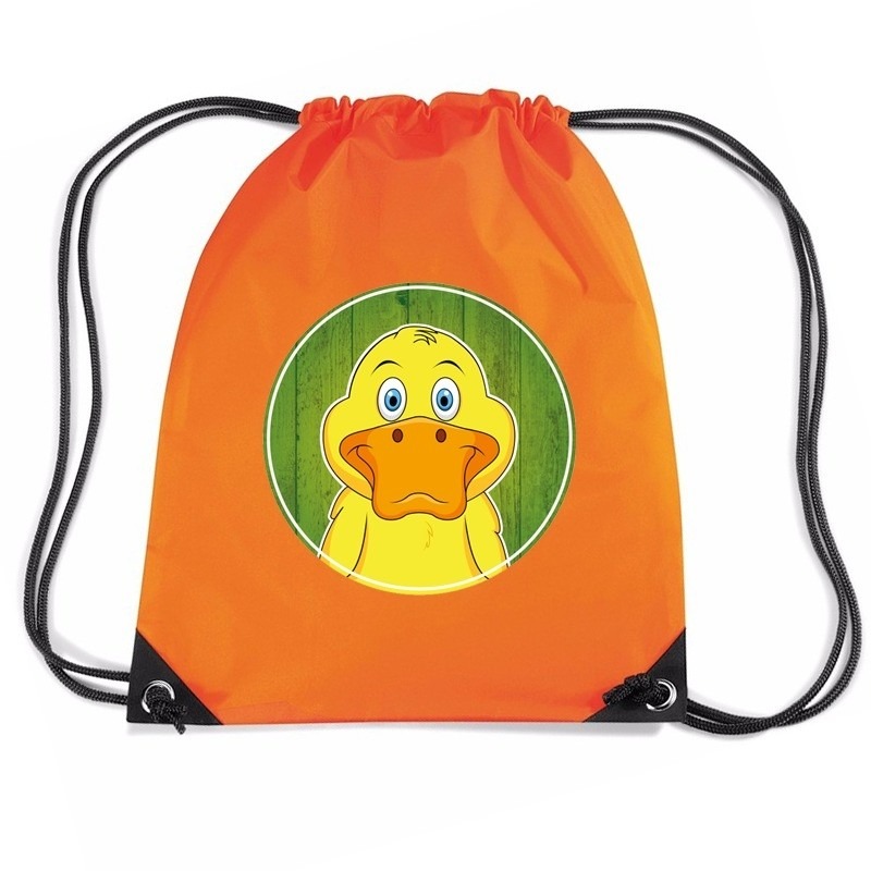 Eenden rugtas-gymtas oranje voor kinderen