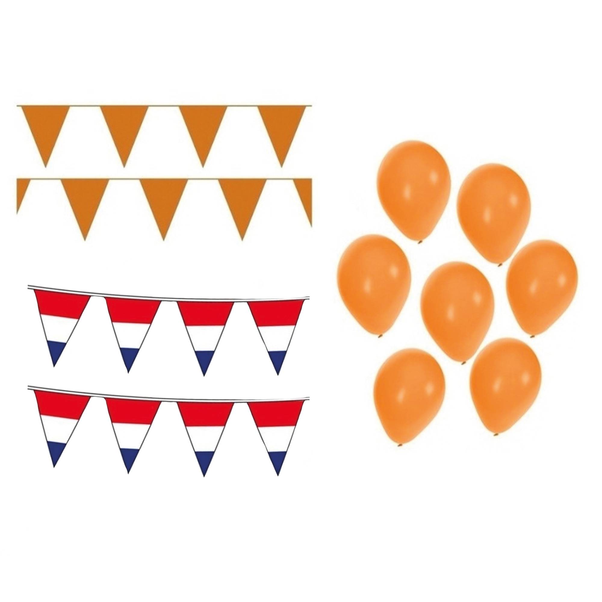 EK Holland versiering pakket met oranje slingers en ballonnen