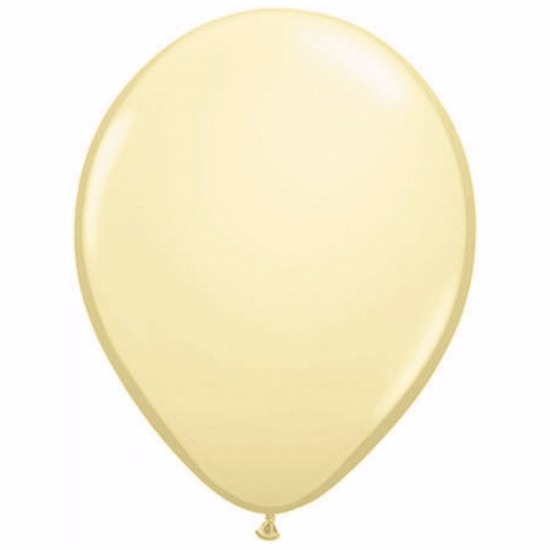 Feest ballonnen metallic ivoor 10 stuks