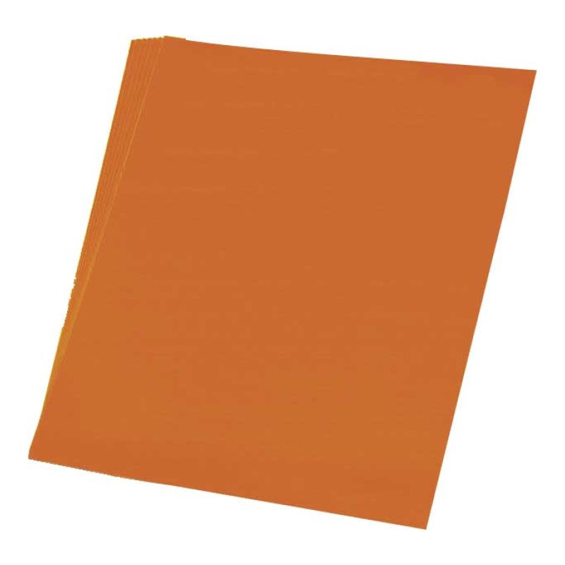 Fluoriserende vellen karton oranje 48 x 68 cm