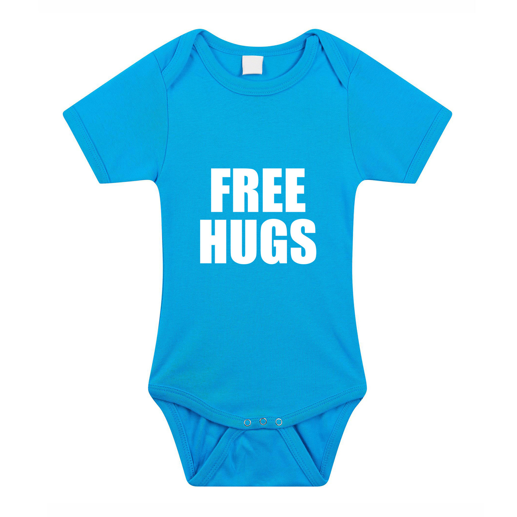 Free hugs cadeau baby rompertje blauw jongens