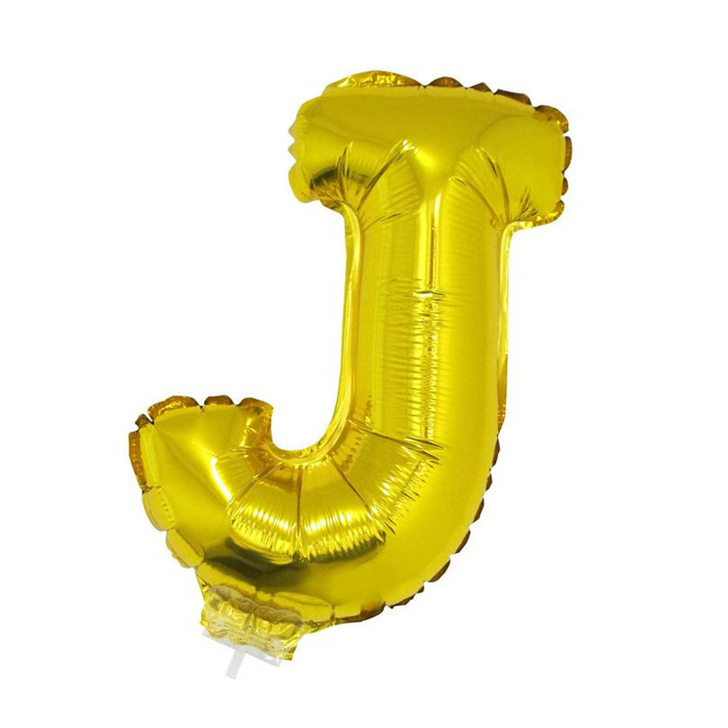 Gouden opblaasbare letter ballon J