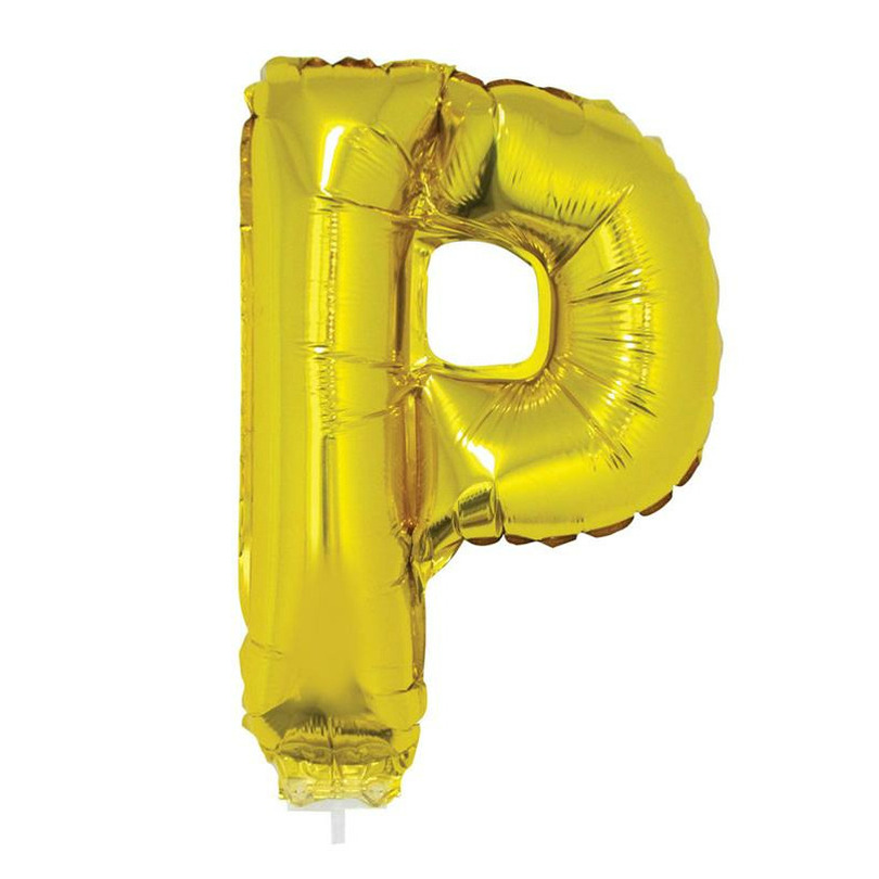 Gouden opblaasbare letter ballon P
