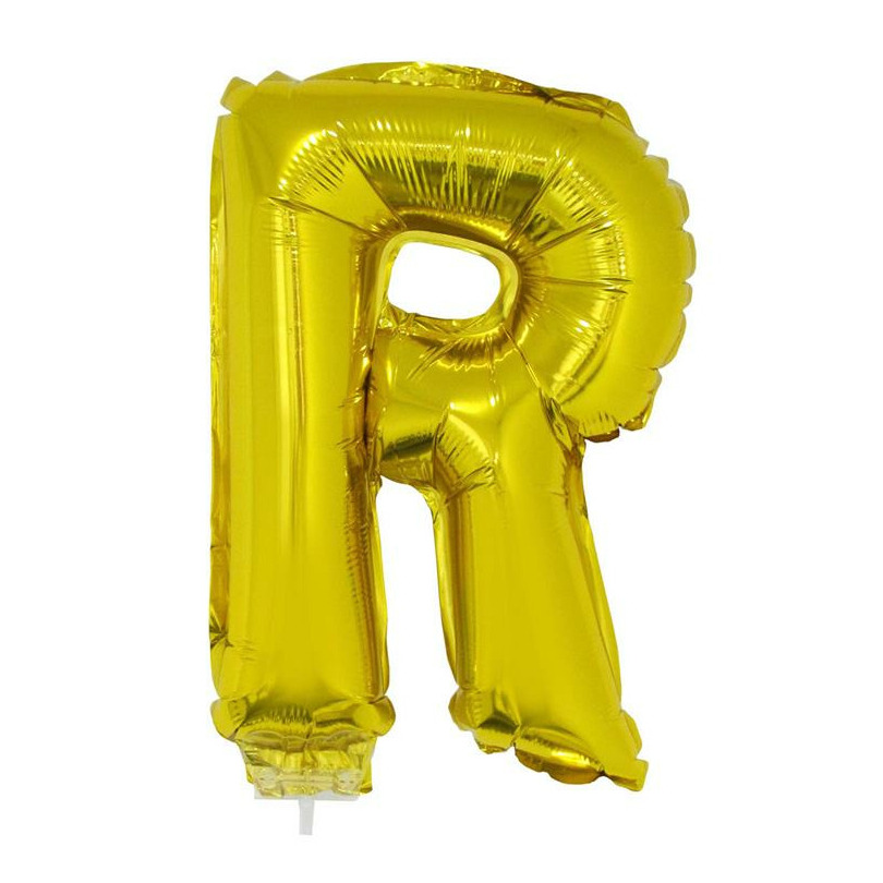 Gouden opblaasbare letter ballon R