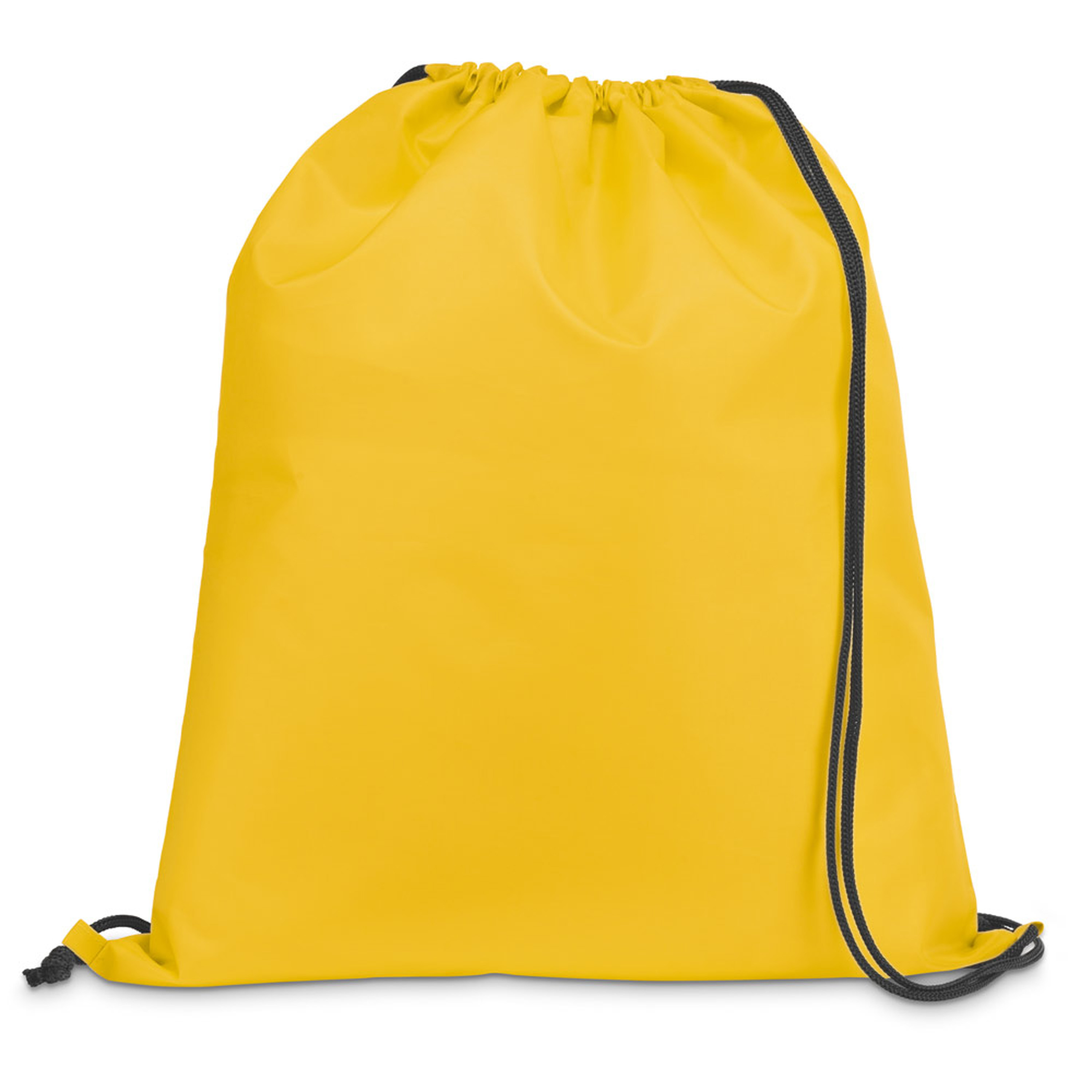 Gymtas-lunchtas-zwemtas met rijgkoord voor kinderen geel 35 x 41 cm