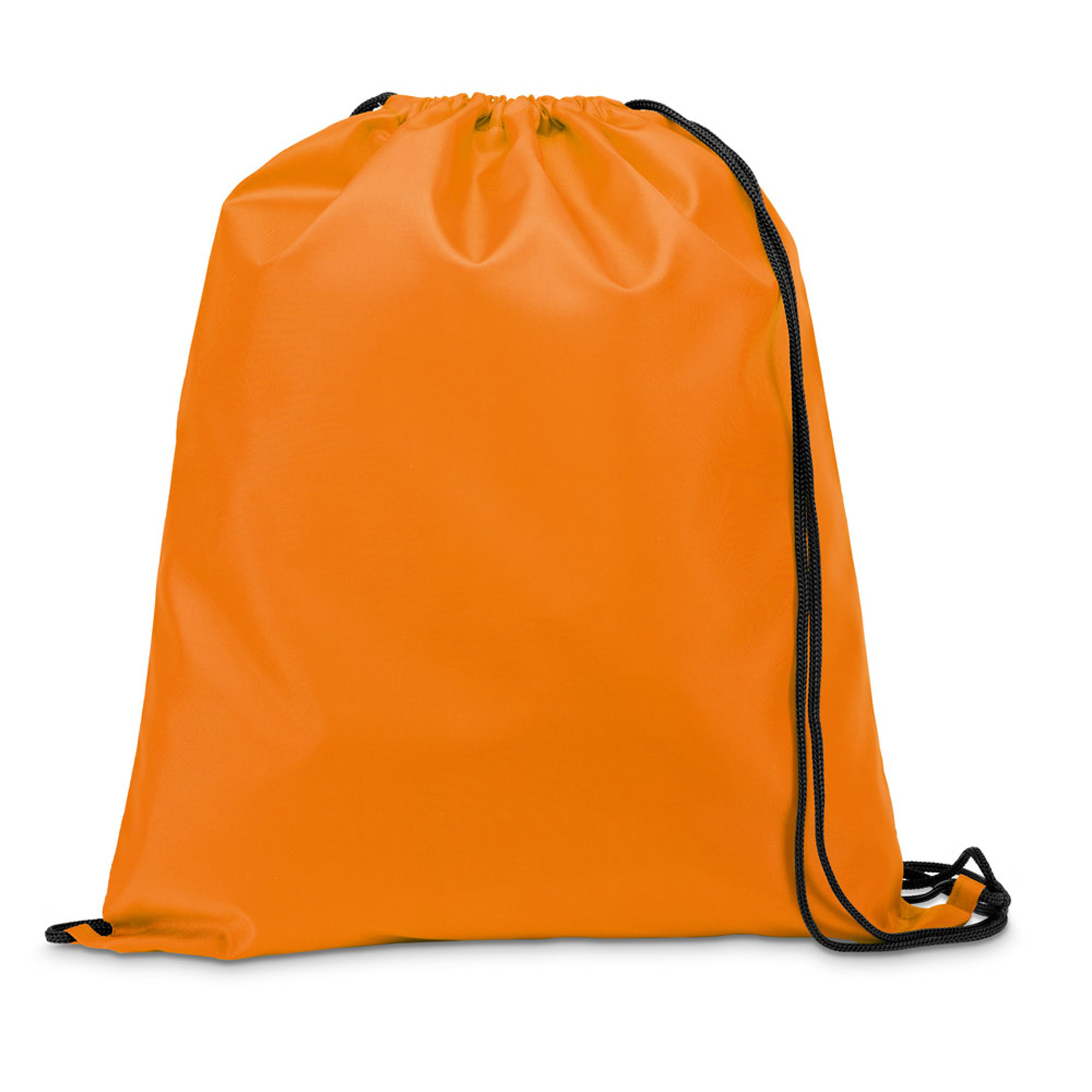 Gymtas-lunchtas-zwemtas met rijgkoord voor kinderen oranje 35 x 41 cm
