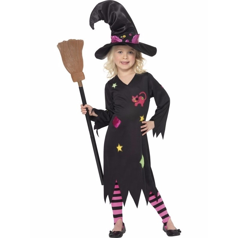 Halloween heksenkleding meisjes kostuum Rosy