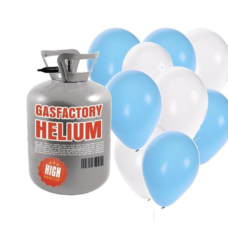 Helium tank met 50 Oktoberfest ballonnen