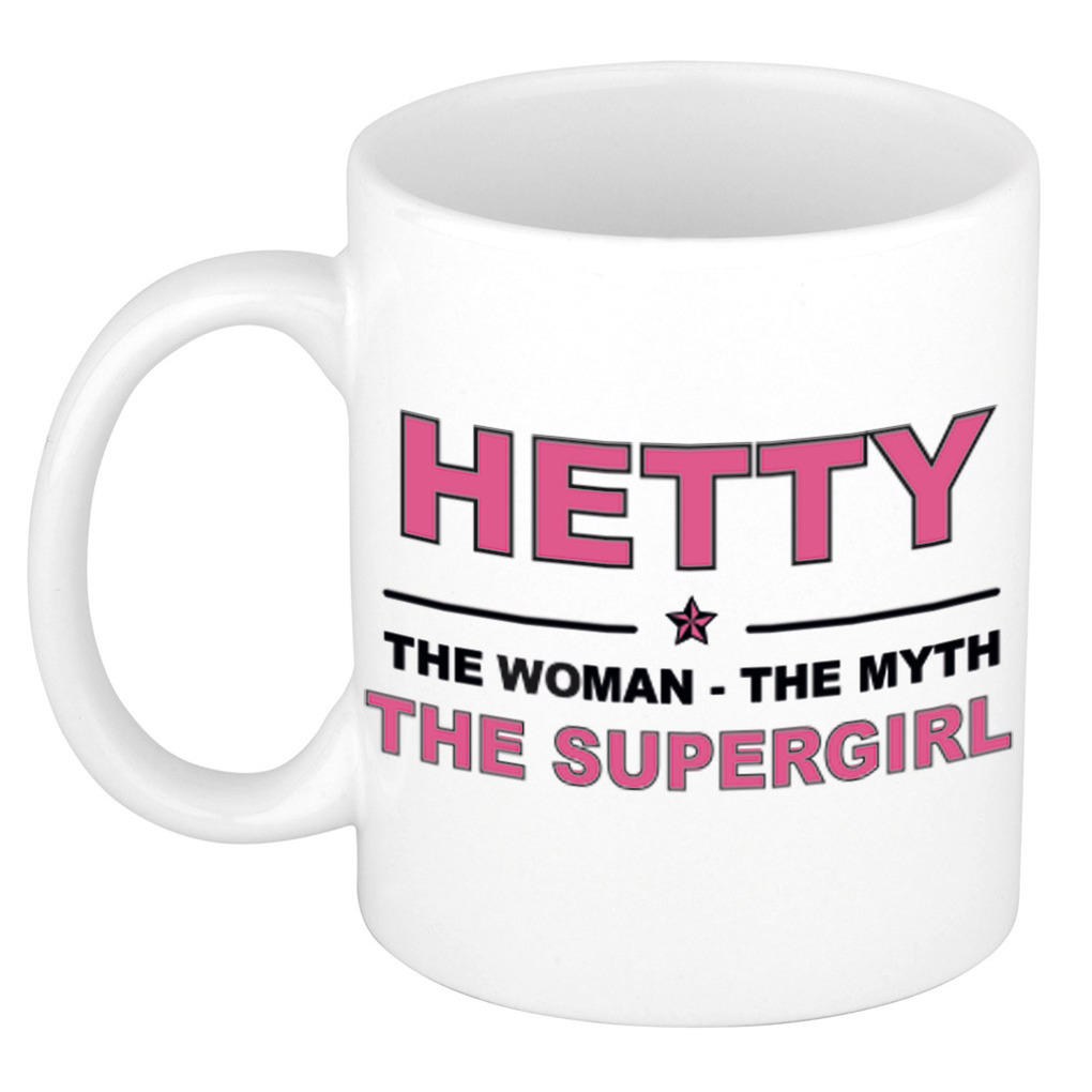 Hetty The woman, The myth the supergirl bedankt cadeau mok-beker 300 ml keramiek