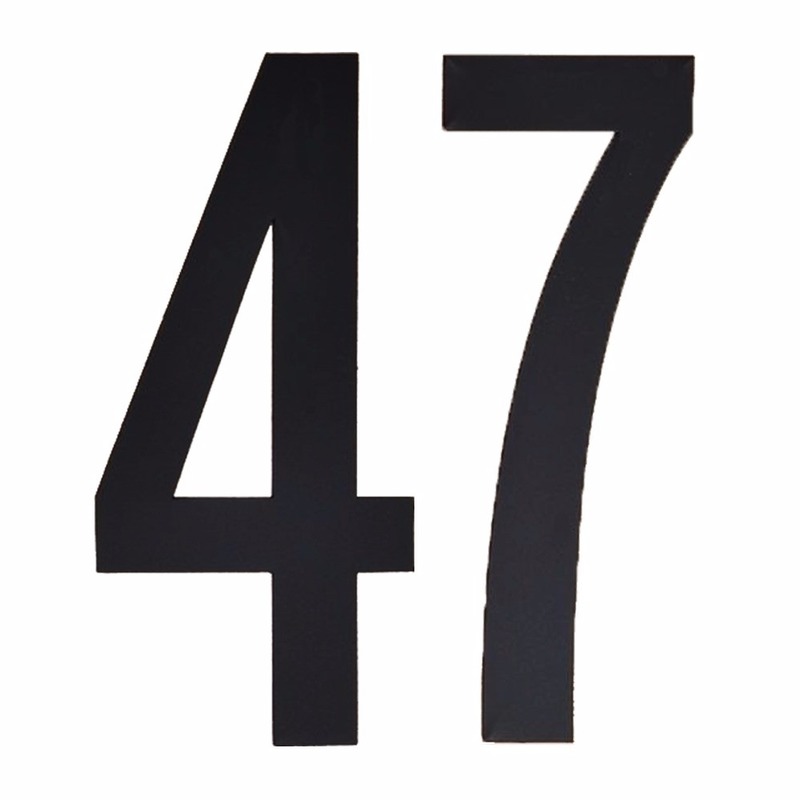 Huisnummer stickers nummer 47
