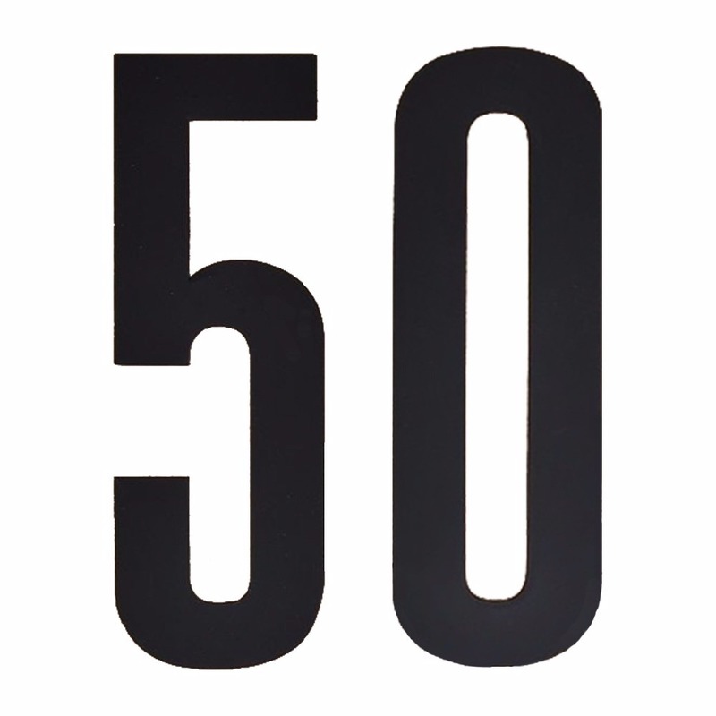 Huisnummer stickers nummer 50