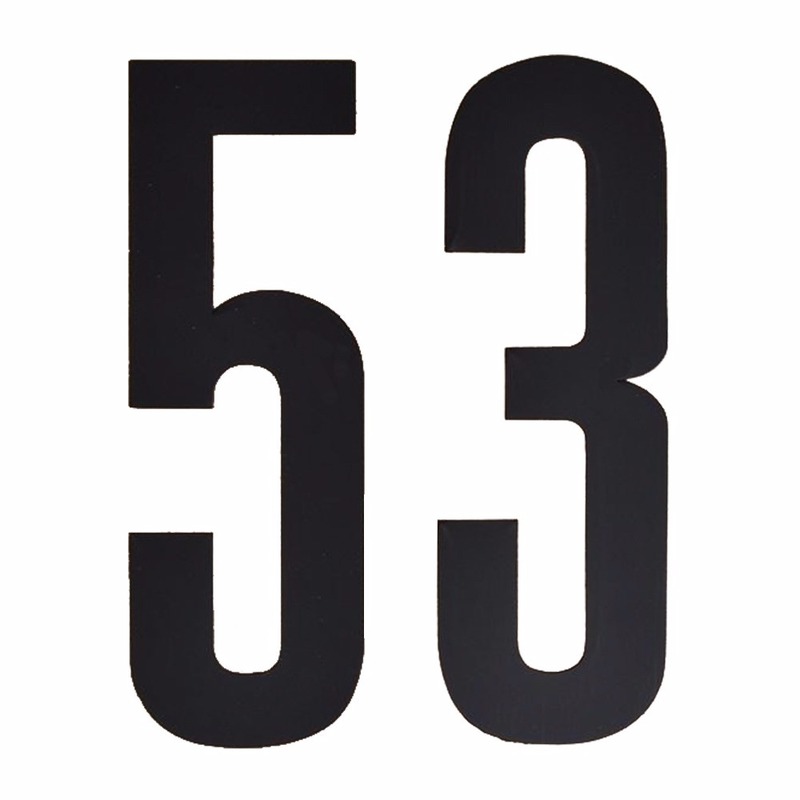 Huisnummer stickers nummer 53
