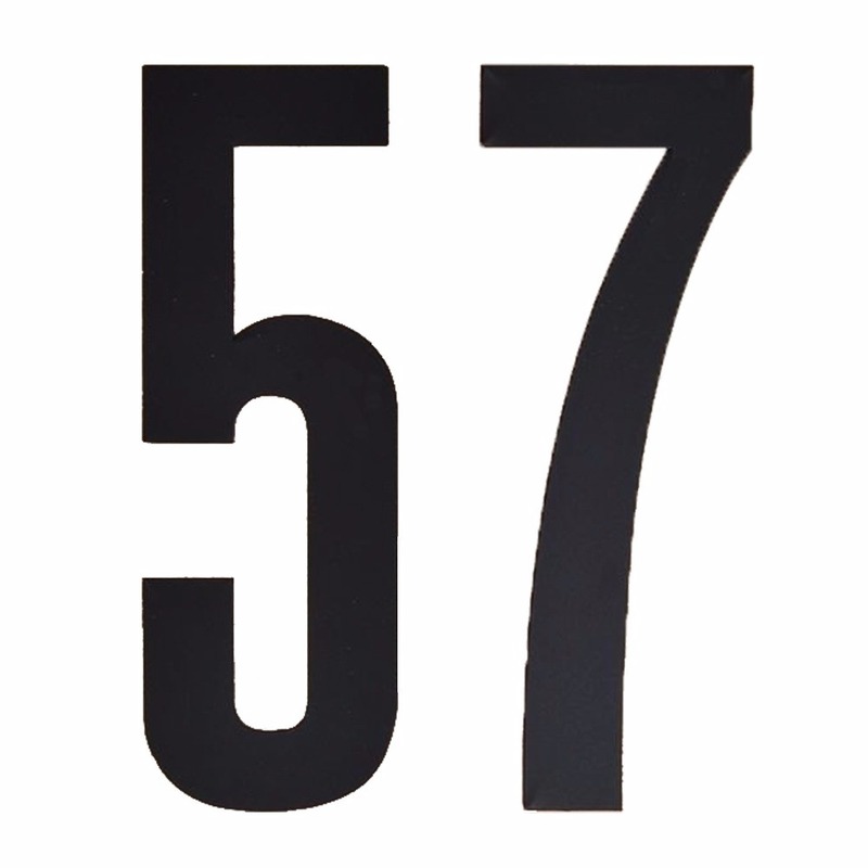 Huisnummer stickers nummer 57