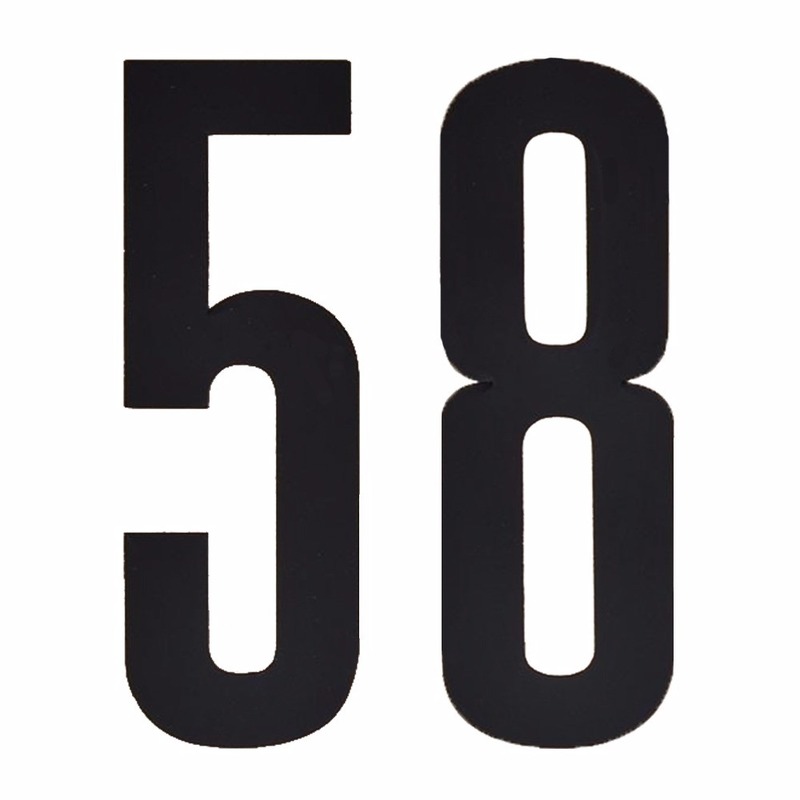 Huisnummer stickers nummer 58