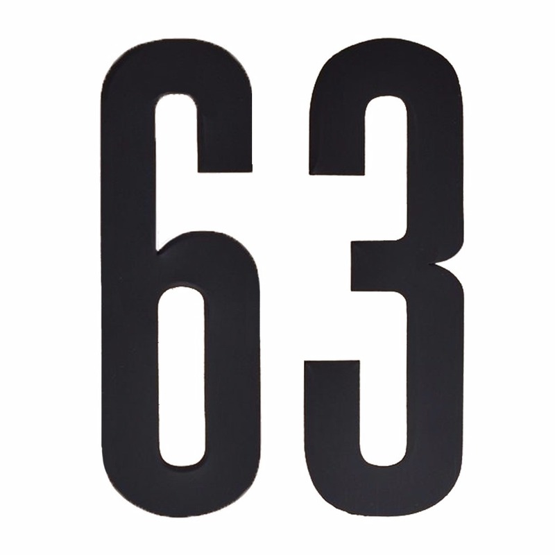 Huisnummer stickers nummer 63