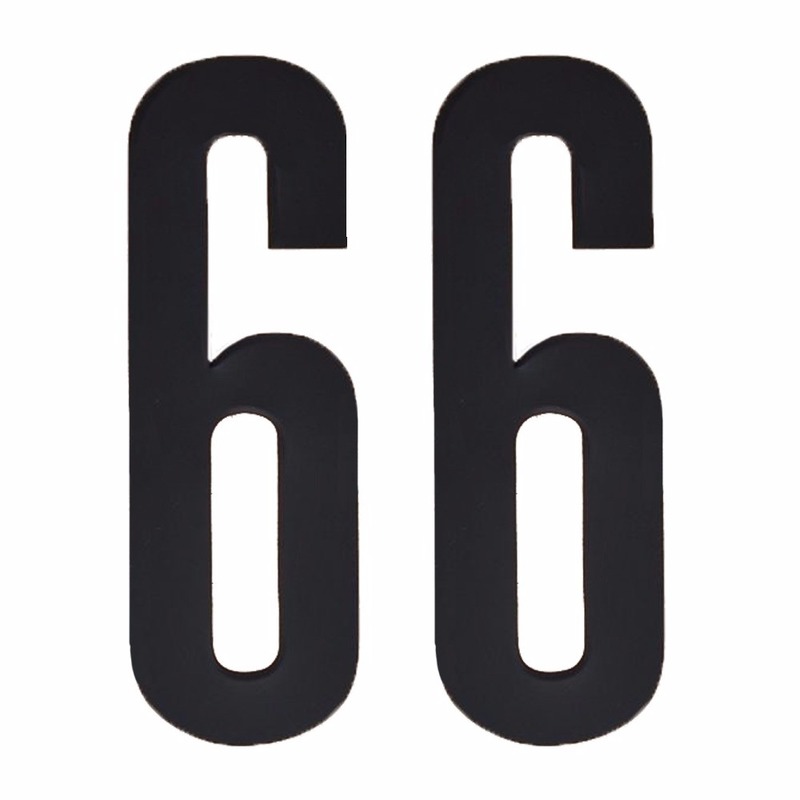 Huisnummer stickers nummer 66