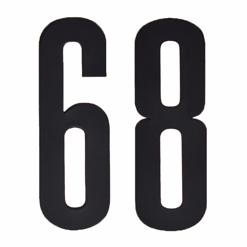 Huisnummer stickers nummer 68