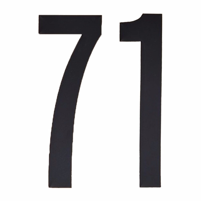 Huisnummer stickers nummer 71