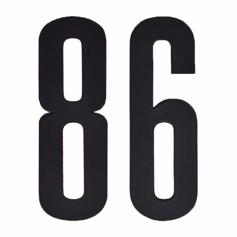 Huisnummer stickers nummer 86
