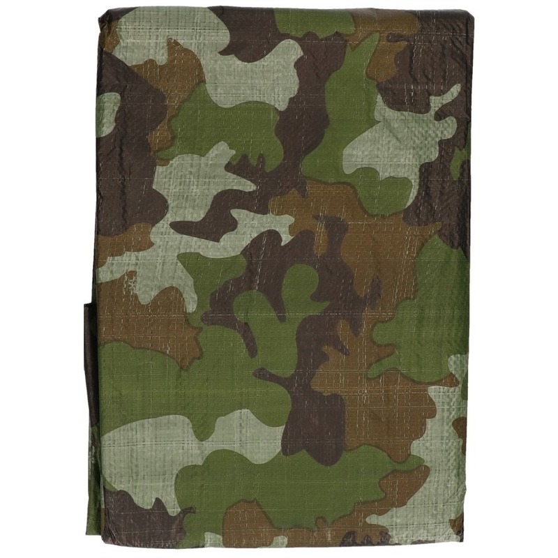 Legergroen dekzeil 470 x 364 cm camouflage