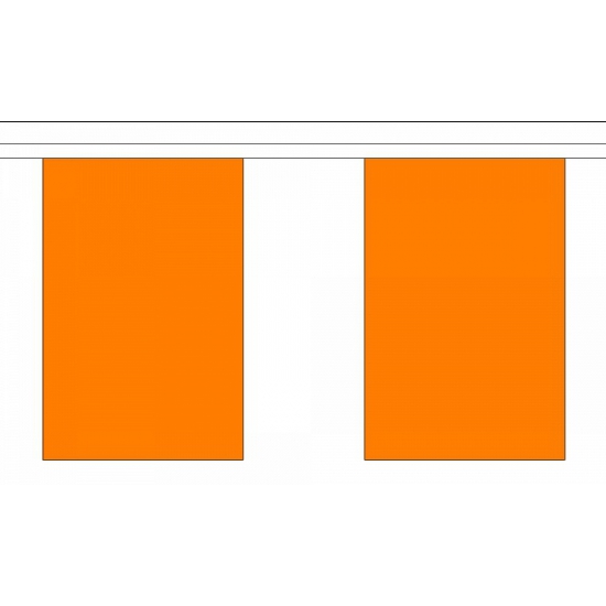 Luxe oranje koningsdag-ek-wk supporters vlaggenlijn 9 meter van stof