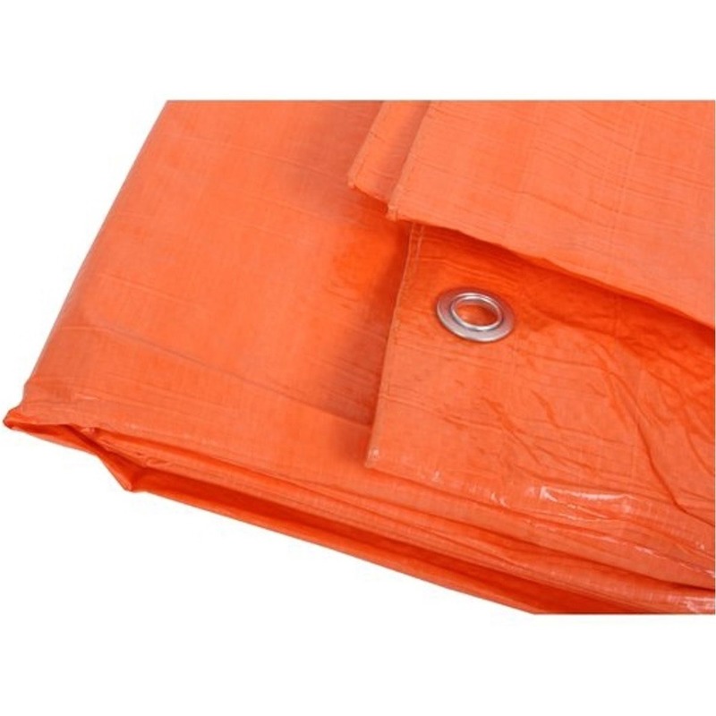 Oranje afdekzeil - dekzeil 8 x 10 meter
