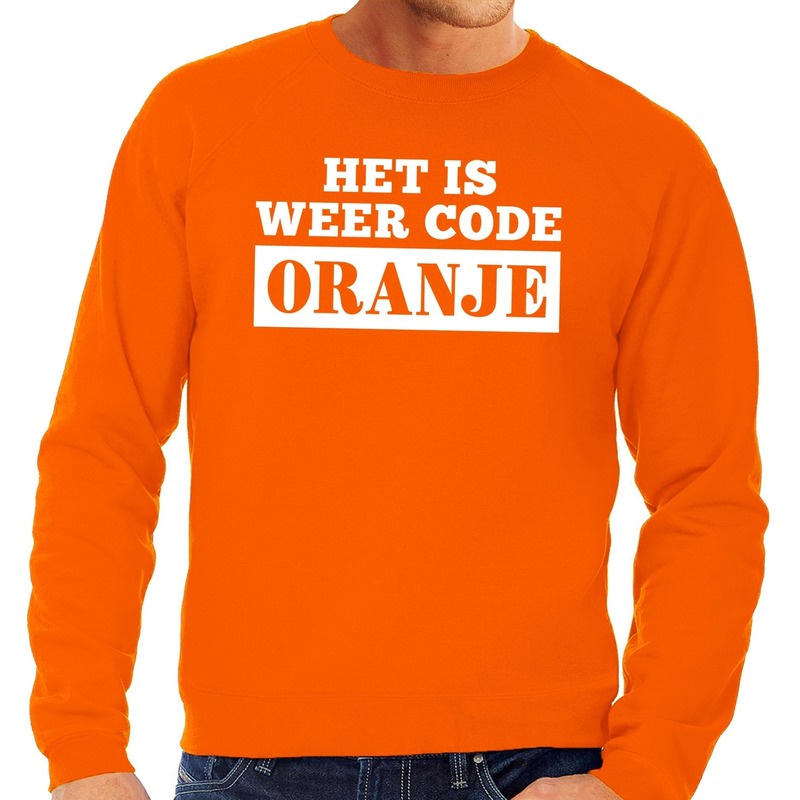 Oranje Code Oranje sweater heren