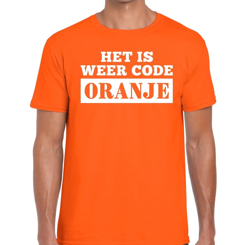 Oranje Code Oranje t-shirt heren