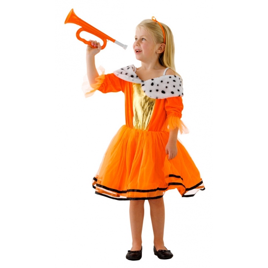 Oranje jurken voor kinderen