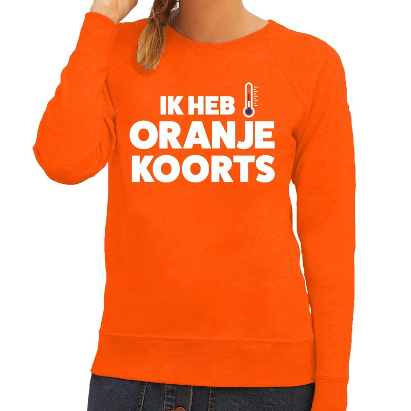 Oranje Koningsdag Oranje koorts sweater dames