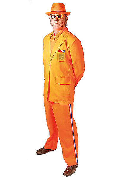Oranje kostuum Bobo
