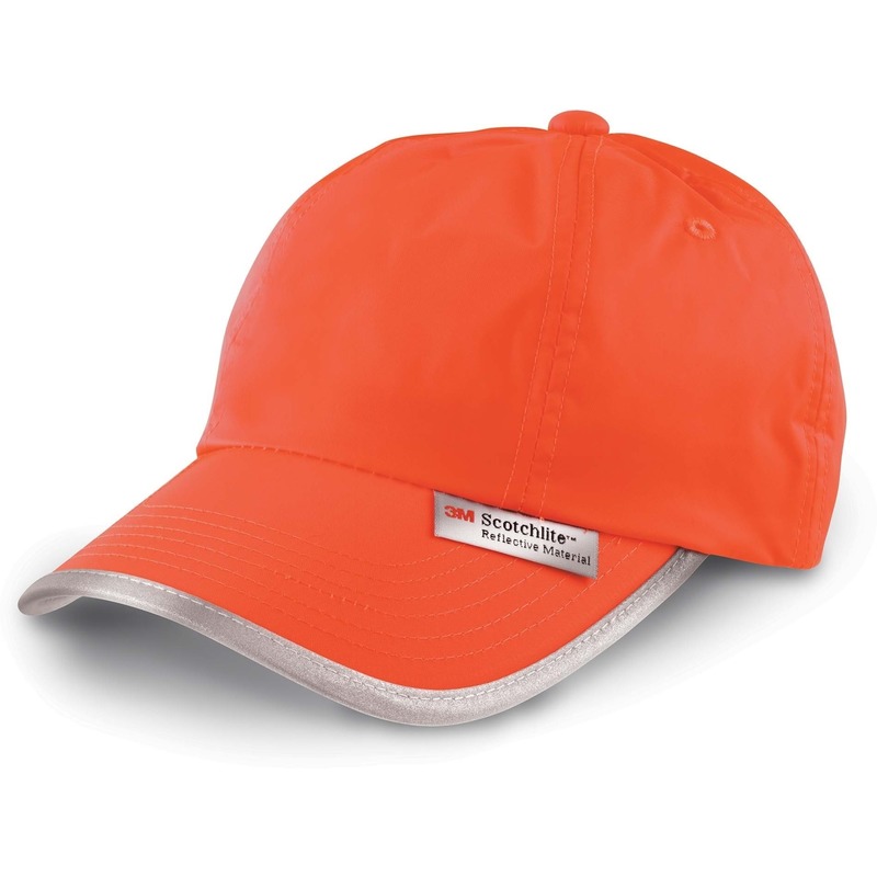 Oranje reflecterende lichtgevende baseball cap-pet