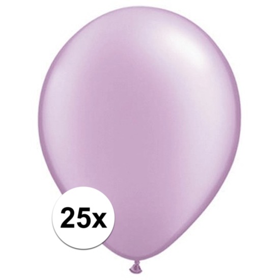 Parel lavendel ballonnen Qualatex 25 stuks