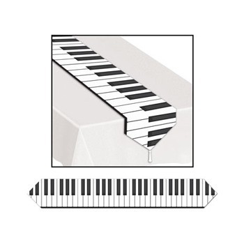 Piano toetsenbord tafel loper