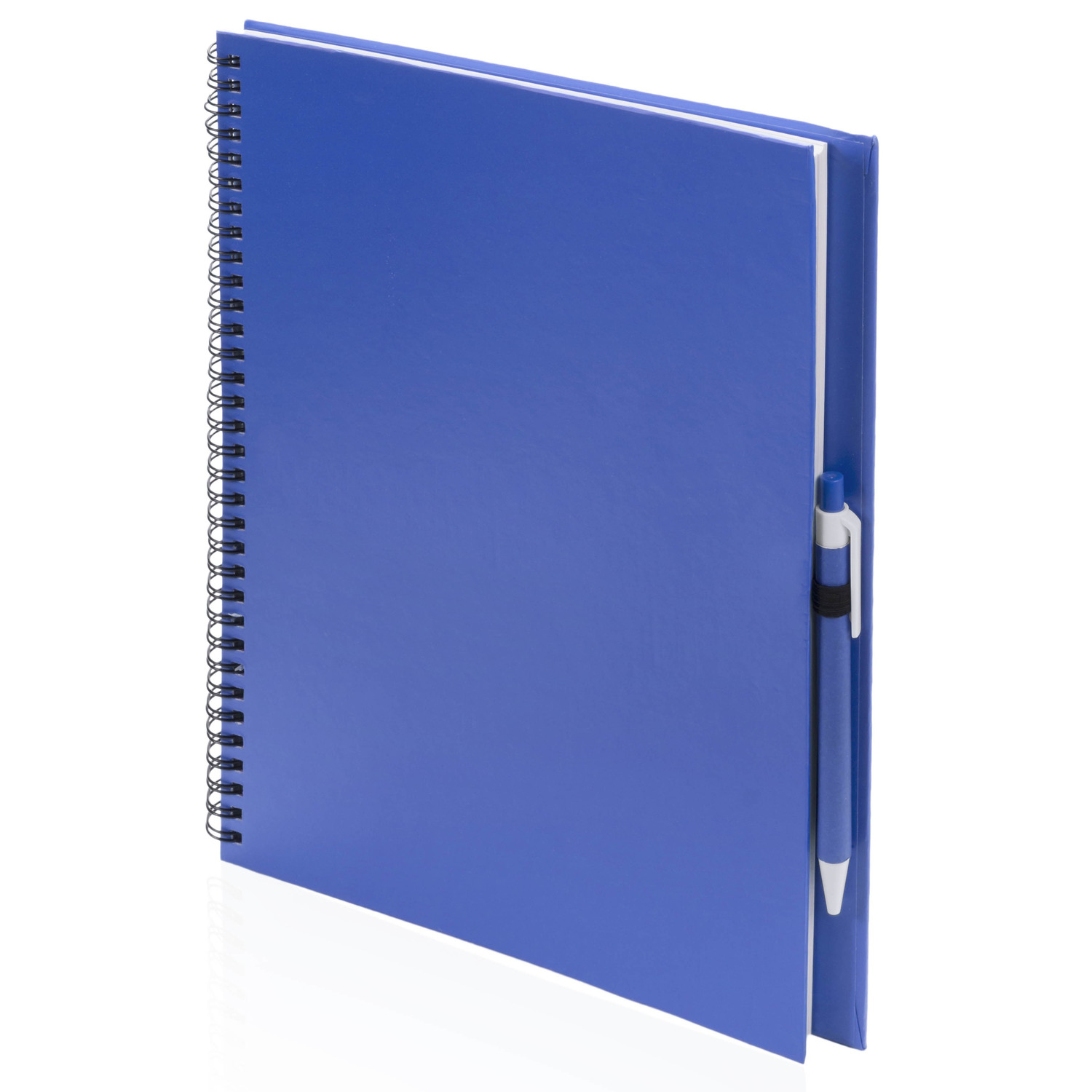 Schetsboek-tekenboek blauw A4 formaat 80 vellen inclusief pen