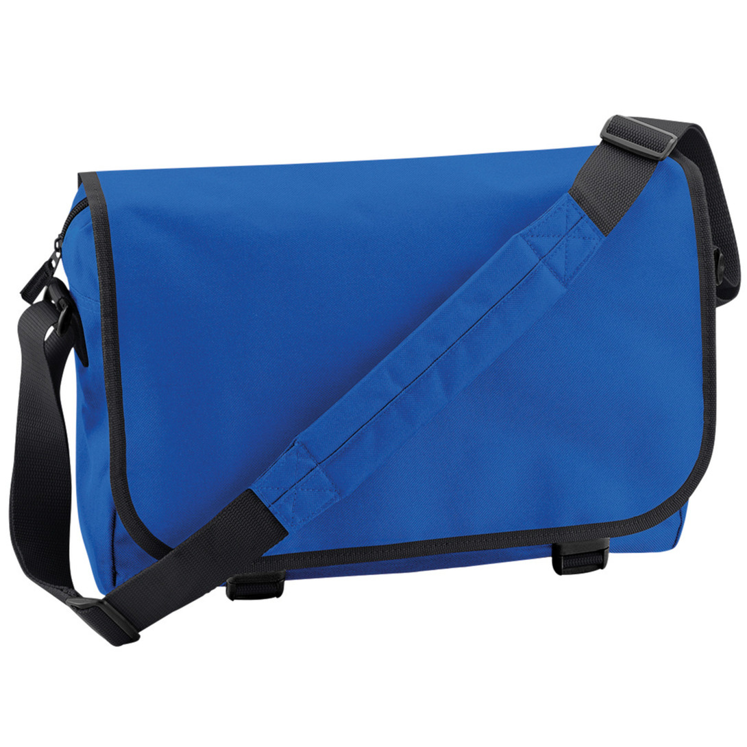 Schoudertas-Messenger bag blauw heren-dames 41 x 31 x 12 cm