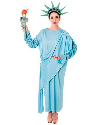 Statue of Liberty jurk en hoofdtooi