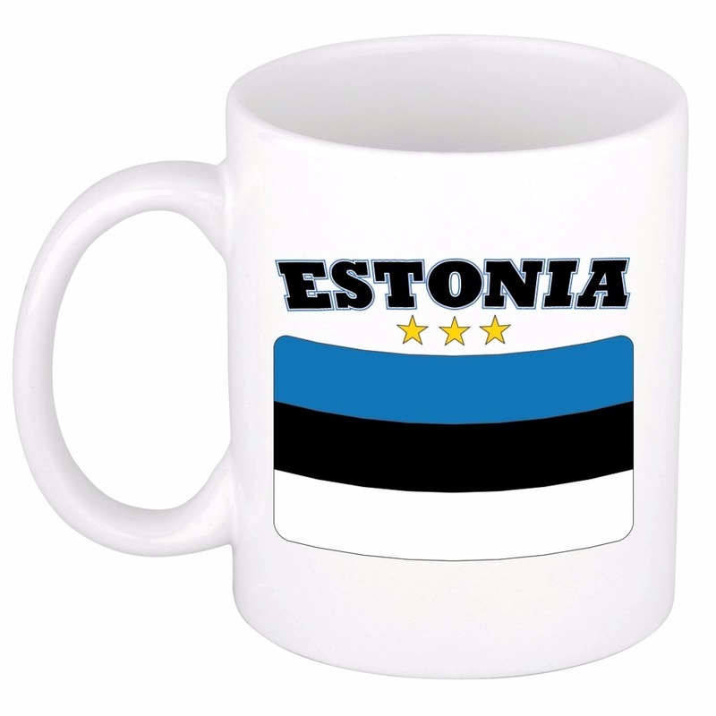 Theemok vlag Estland 300 ml