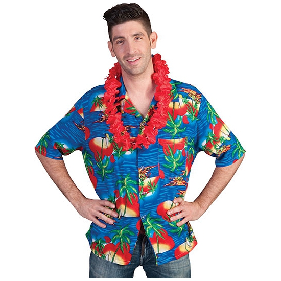 Tropische Hawaii blouse heren