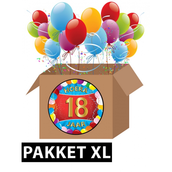 Verjaardag 18 jaar pakket XL