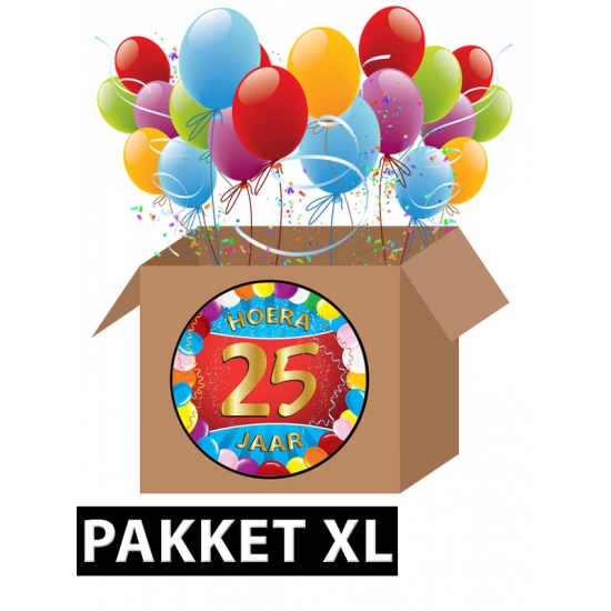 Verjaardag 25 jaar pakket XL