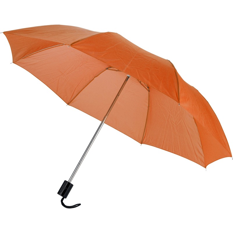 Voordelige mini paraplu oranje 56 cm