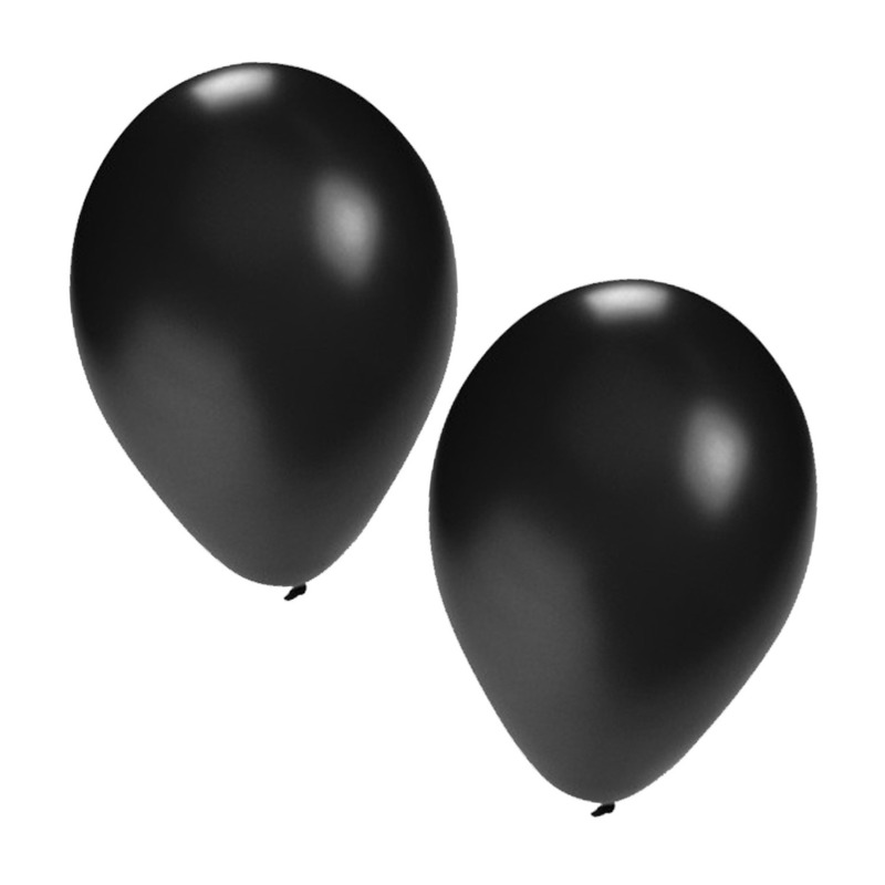 Zak zwarte ballonnen, 100 st