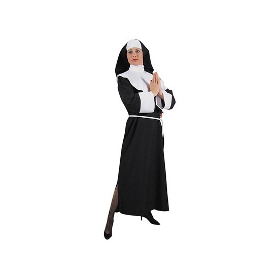 Zwart nonnen kostuum dames