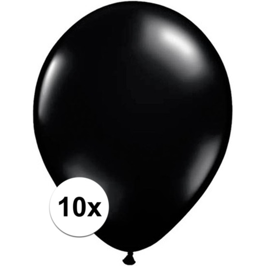 Zwarte ballonnen Qualatex 10 stuks