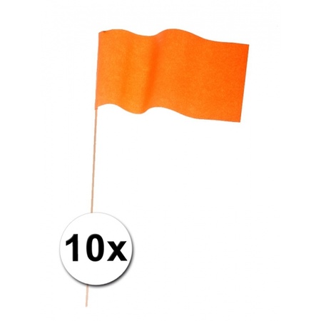 Holland zwaaivlaggetjes papier 10 x