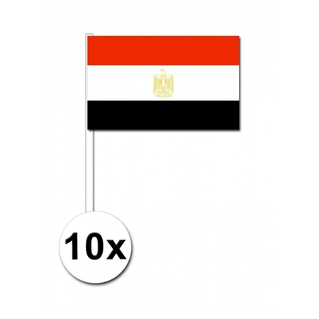 Papieren zwaaivlaggetjes Egypte 10x